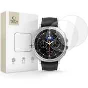 slomart Kaljeno steklo Tech-Protect Glass Fit+ 2-pack za Samsung Galaxy Watch 8 Classic 46 mm - prozorno