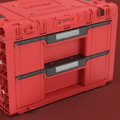 Predalni modul QBRICK SYSTEM PRIME Drawer 2 Toolbox Expert Red Ultra HD 65596