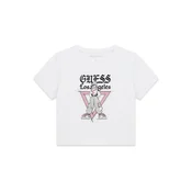 GUESS Majica kaki/staro roza/črna/bela