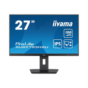 Monitor Iiyama 68,6 cm (27,0) XUB2793HSU-B6 1920x1080 100Hz IPS 1ms HDMI DisplayPort 2xUSB2.0 Pivot Zvočniki  3H sRGB96% ProLite