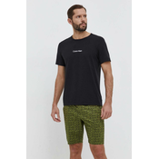 Pidžama Calvin Klein Underwear za muškarce, boja: zelena, s uzorkom