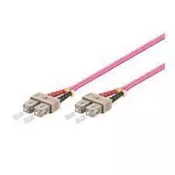 MicroConnect Patch Kabel - SC/UPC-SC/UPC 1m OM4 Optični, Vijoličen
