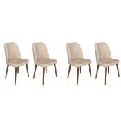 Hanah Home Set 4 trpezarijske stolice Dallas Orah