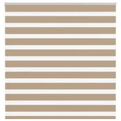 Zebra zavjesa Pješcano smeda 150x100 cm Širina tkanine 145,9 cm Poliester