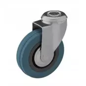 shumee Komplet vrtljivih kolesc za luknjo 100 mm, plastika/guma