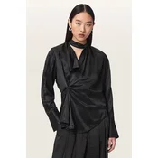 AllSaints bluza na preklop ženska viskozna ZELLIE
