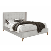 Krevet Houston 1706 (Beige) Bracni, Svijetlo smeda, 160x200, Tkanina, Basi a doghePodnice, 172x219x113cm