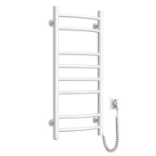 Električni radiator za brisače SUPE, 360x800 mm, 107 W, bel - Bela - 360x810 mm - Aqualine - SUPE - 24 - Jeklo - Lepilo - Oblika H - Oblika H - 360 - 810 - 107 - 14