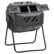 Vidaxl Vrtni kompostnik črn 73x64x95 cm 160 L