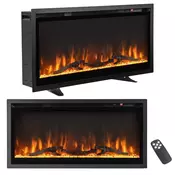 Northix Električni kamin 91,5 cm – stenski ali samostoječi, 750/1500 W