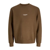 JACK & JONES Majica JJESoho karamel/bela