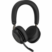 Jabra Evolve2 75 MS Headset BT Over-Ear BLK USB-A + Chargestand