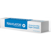 Papir za ploter 80gr 841mm/50m nepremazni Navigator extra bijeli