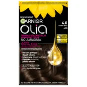 576789 Barva za lase Garnier Olia 4.0 temno rjava permanentna barva