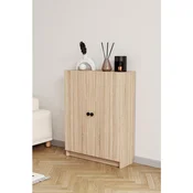 Hanah Home polica za knjige Bili3 Shelf 2 Lid, 80 cm, hrast Sonoma