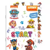 Psi Patrol Na start 5 Litery z pieskami