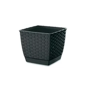 PRO CVETLIČNI LONČEK KVADRAT RATOLLA - ANTRACIT - PP-DRLK165A