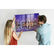 tulup.si Magnetna tabla New york ponoči 100x70 cm
