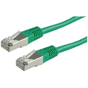 VALUE Value 21.99.1383 RJ45 omrežni kabel\, Patch kabel CAT 6 S/FTP 10.00 m zelena 1 kos, (20419889)