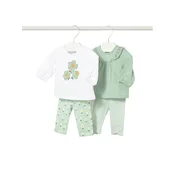 Mayoral Komplet bluza in legice 1741 Zelena Regular Fit
