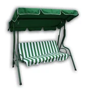 GREEN vrtna ljuljačka SW-007, Green-White Stripe