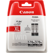 2x kartuša Canon PGI-570BK XL črna - original