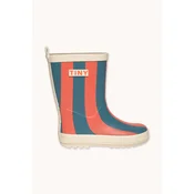 Tinycottons gumijasti škornji otroški RED-BLUE STRIPES RAIN BOOT