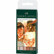 Flomastri Faber-Castell Pitt Artist Pen Brush - 6 kosov, Portrait
