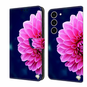 Eleganten etui ovitek za Samsung S24 5G, Rožnati cvet