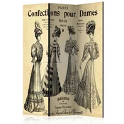 artgeist Paravan Confections Pour Dames, 3-Delni, Dvostranski