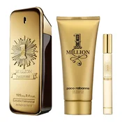 Paco Rabanne 1 Million Perfume darilni set, parfum 100 ml + Shower gel 100 ml + Parfum 10ml - samo poškodovano embalažo