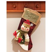 Božićni ukrasi darovi vrećica čarape FARGY crvena 2