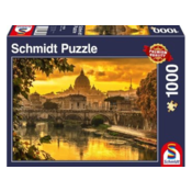 Schmidt - Puzzle Zlatno svjetlo nad Rimom - 1 000 dijelova