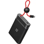 OnePlus magnetna prenosna baterija 10000mAh z vgrajenim kablom črne barve