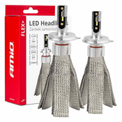 AMIO LED avtomobilske žarnice flex+ serije h4 6000k 12v 24v canbus amio-03657