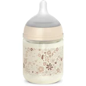 Suavinex Wonderland SX Pro Physiological Anti-Colic Glass steklenička za dojenčke +0 SF Cream Flower 120 ml