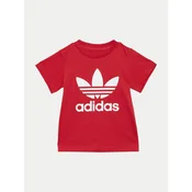 adidas Majica Trefoil IX5115 Rdeča Regular Fit