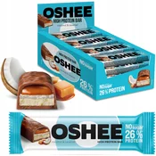 Proteinska ploščica OSHEE z okusom kokosa in karamele karton 49 g x 12 kos