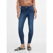 Orsay Temno modre ženske skinny fit kavbojke 34