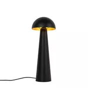 Zunanja stoječa svetilka črna 65 cm - Mushroom