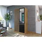 Garderoba Honolulu A138 Wotan hrast, Crna, 200x100x58cm, Porte guardarobaVrata garderobe: Klasicna vrata