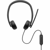 DELL WH3024 Wired Headset slušalice sa mikrofonom crne