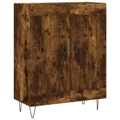 vidaXL vidaXL Komoda dimljeni hrast 69,5x34x90 cm inženirski les, (20807060)
