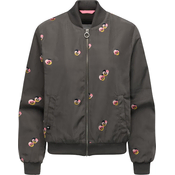 Ragwear Prehodna jakna Lunara gorčica/temno zelena/roza