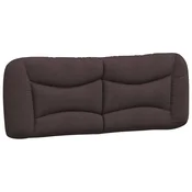 Vidaxl Blazina za vzglavje Hvar temno rjava 140 cm blago