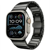 Kovinski pas Techsuit W012 za Apple Watch (42/44/45/46/49mm) - črn