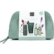 RITUALS Jing Set Neseser + Krema za telo 70 ml+ suvo ulje za telo 50 ml + pillow & body mist 20 ml + gel za tuširanje 50 ml