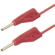 SKS Hirschmann 2 mm test lead, on both sides stackable plugs, 50 cm