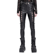 Ženske hlače DEVIL FASHION - Black - PT271