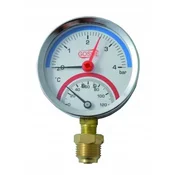 shumee RADIALI TERMOMETER 80 MM 0–6 BAR 0–120 °C 1/2